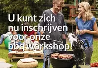 Kom ook naar onze BBQ workshop!