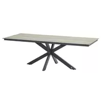 HPL tafelblad 220 x 95 cm. teak patroon