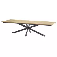 Robusto teak tafelblad 280 x 95 cm.