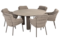 4SO Montera dining set met Arozona tafel D160 cm