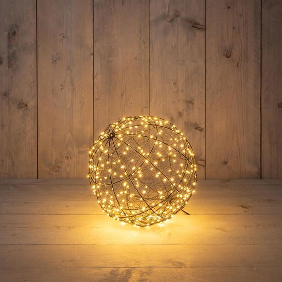Bal metaal 200led fl. d18cm cw