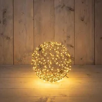 Bal metaal 200led fl. d18cm cw