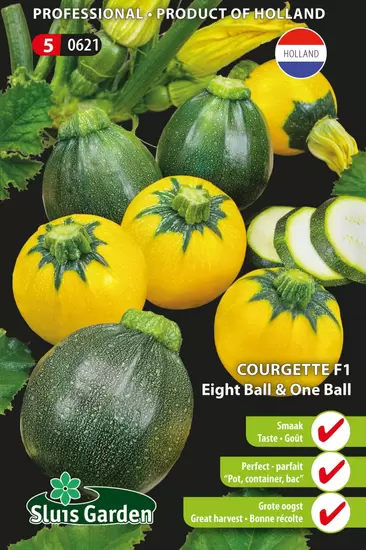 Courgette Eight & One Ball F1