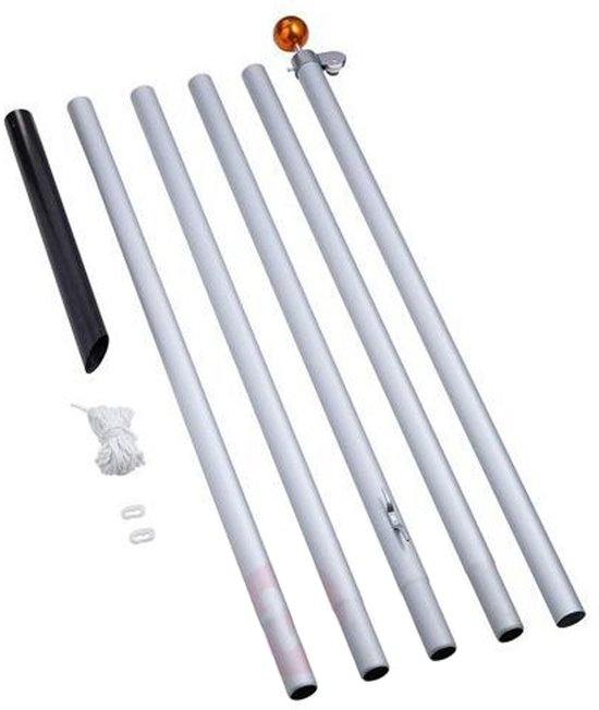 Deelbare alu mast-600cm
