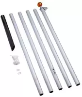 Deelbare alu mast-600cm