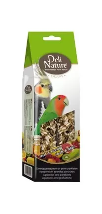DELI NATURE Snack grote parkiet fruit 130g