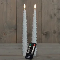 Dinerkaars kerstboom 27cm wit