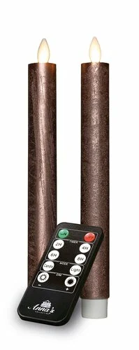 Dinerkaars oplaadbaar 18cm brns 2st