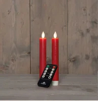 Dinerkaars oplaadbaar 18cm rood 2st