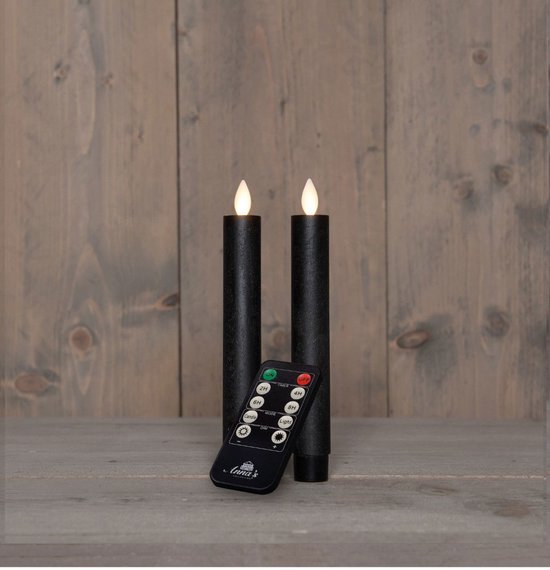 Dinerkaars oplaadbaar 18cm zwrt 2st