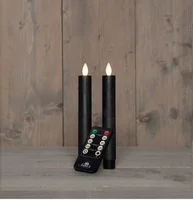 Dinerkaars oplaadbaar 18cm zwrt 2st