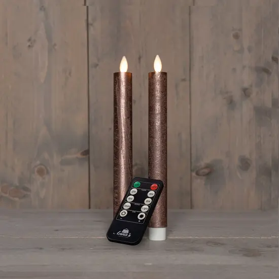 Dinerkaars oplaadbaar 23cm brns 2st