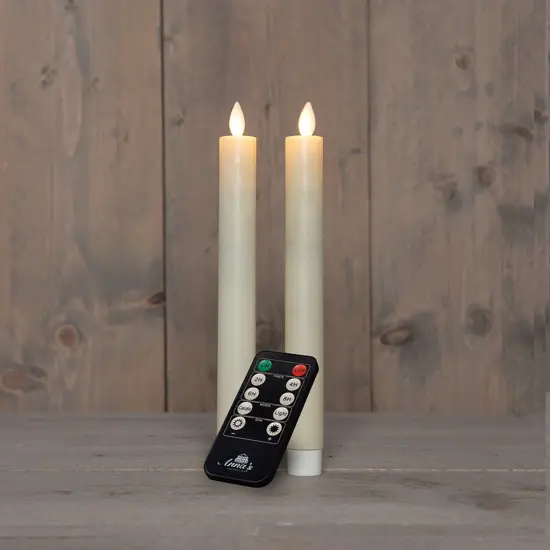 Dinerkaars oplaadbaar 23cm ivory 2st