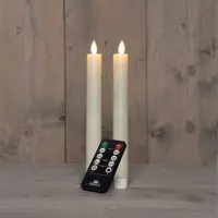 Dinerkaars oplaadbaar 23cm ivory 2st