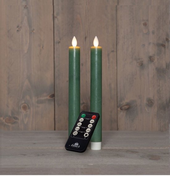 Dinerkaars oplaadbaar 23cm jade grn 2st