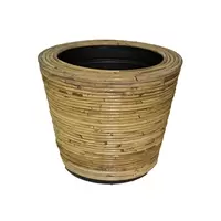 Drypot rotan streep d38h36cm