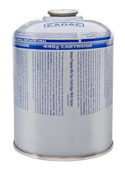 Gascartridge 445g Threaded Valve - afbeelding 1