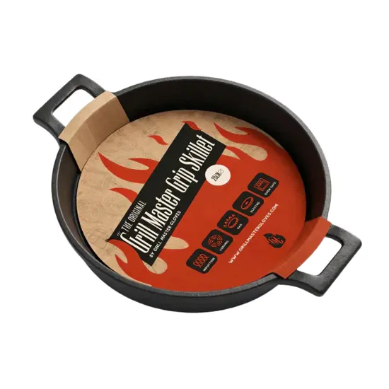 Gietijzeren pan met handvatten 20 cm