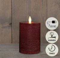 Kaars oplaadbaar 10x7.5cm brdx