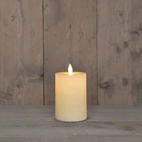 Kaars oplaadbaar 18cm ivr 2st
