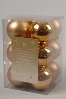 Kerstbal plc d6cm gl-mt l.goud 12st