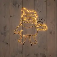 Kerstman zwaaiend 300led 60x50cm