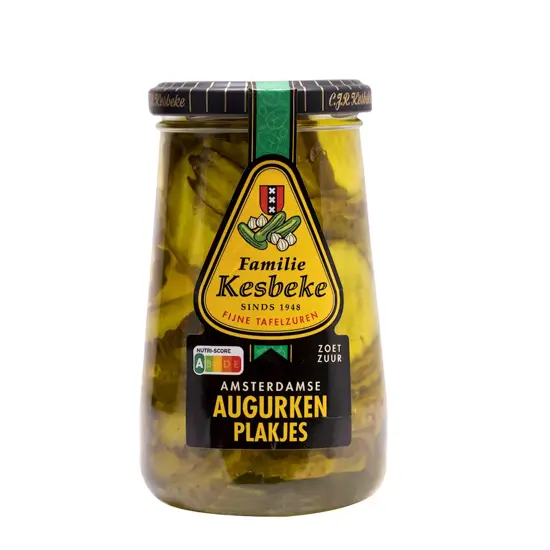 Kesbeke - Augurken Plakjes 370 ml