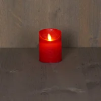 Ledkaars wax+vlam h12.5cm bo rd