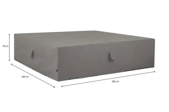 Loungesethoes l205b100h70cm grijs