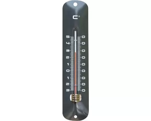 Muurthermometer metaal antrac.h30cm - afbeelding 1