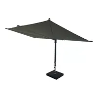 Parasol sun square l250b125cm grijs - afbeelding 2