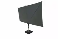 Parasol sun square l250b125cm grijs - afbeelding 4