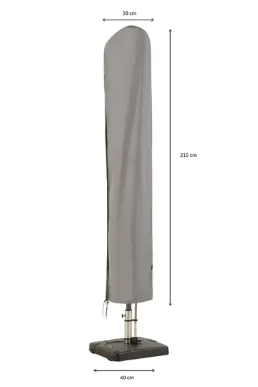 Parasolhoes l215b30/40cm grijs