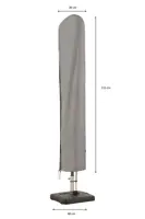 Parasolhoes l215b30/40cm grijs
