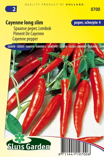 Peper Spaanse  Cayenne Long Slim