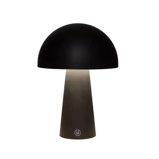 Portable lamp rond 21x15cm zwart