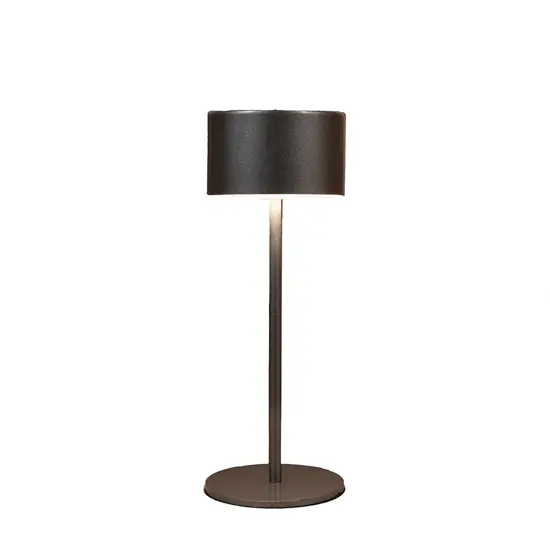 Portable tafellamp 22x8cm antraciet