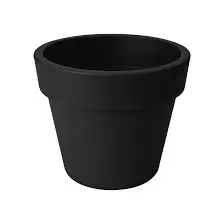 Pot gb top planter 23cm l zwart - afbeelding 1