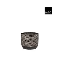 Pot jack d12.5h10.5cm zwart