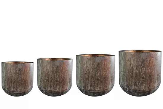 Pot lian d15h16cm koper - afbeelding 1