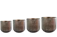 Pot lian d15h16cm koper - afbeelding 1