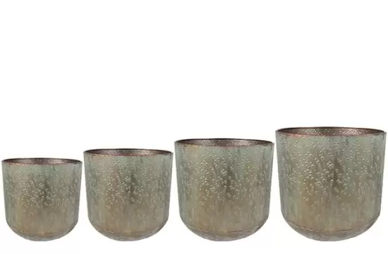 Pot lian d15h16cm koper - afbeelding 1