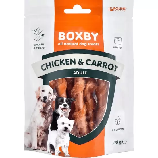 PROLINE Boxby chicken&carrot sticks 100g