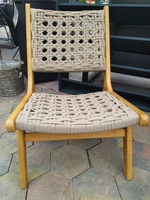 Relax chair teak met rope - afbeelding 2