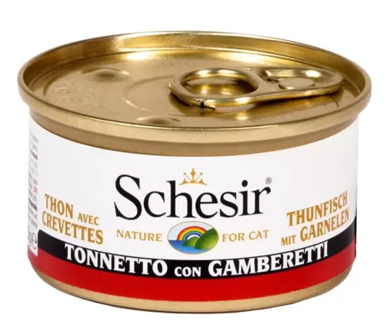 SCHESIR Can jelly tuna&prawns 85g