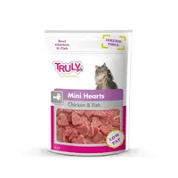 TRULY Cat snacks mini hrts chck&fish 50gr