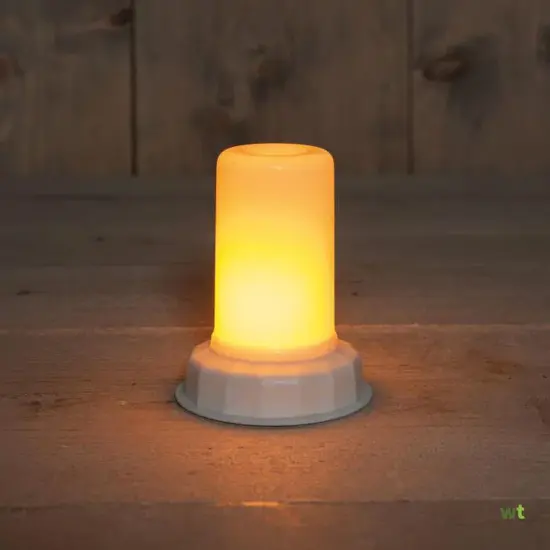 Vlamverlichting 9.5x7.5cm zwart