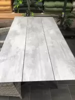 X- tafel 240*100 cm HPL concrete - afbeelding 2