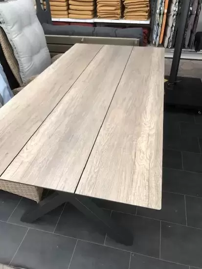 X-tafel 240*100 cm HPL wood - afbeelding 1