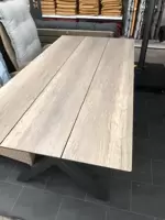 X-tafel 240*100 cm HPL wood - afbeelding 2